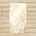 thumbnail image 1 of PKQWTM Damask floral Royal Gold leaf Microfiber Bath Towels Bathroom Body Shower Towel Size 16x28 Inches, 1 of 1