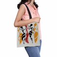 thumbnail image 1 of PKQWTM Dancers Silhouette White Tribal Women Canvas Shoulder Bags Handbags Tote Bags Shopping Bag, 1 of 2