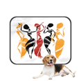 thumbnail image 1 of PKQWTM Dancers Silhouette White Tribal Women Pet Dog Cat Bed Pee Pads Mat Cushion Potty Dogsblankets Crate Bed Kennel 14x18 inch, 1 of 3