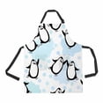thumbnail image 1 of PKQWTM Dancing Penguins Pattern Unisex Adjustable Bib Apron with Pockets for Commercial Restaurant and Home Kitchen Use, 1 of 2