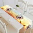 thumbnail image 1 of PKQWTM Dandelion Silhouette Against Sunset Seeds Blowing Wind Cotton and Linen Table Runner Kitchen Dining Room Supplies Size 14x72 Inch, 1 of 1