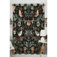 thumbnail image 1 of PKQWTM Dark Enchanted Vintage Flowers Birds Magic Forest Practical heat insulation Shading Window Curtain Size 52(W)x84(H) inches(One Piece), 1 of 1