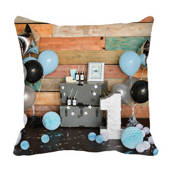 PKQWTM Decorations For Holiday Party Bed Decor Pillow Cases Zippered Cushion Cover Size 16x16 Inches