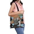 thumbnail image 1 of PKQWTM Decorations For Holiday Party Canvas Shoulder Bags Handbags Tote Bags Shopping Bag, 1 of 2