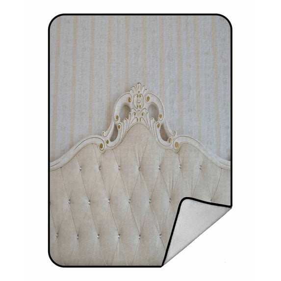 PKQWTM Detail Of Luxury Bed Interior Blanket Crystal Velvet Throw Bed Blanket 58x80 inches