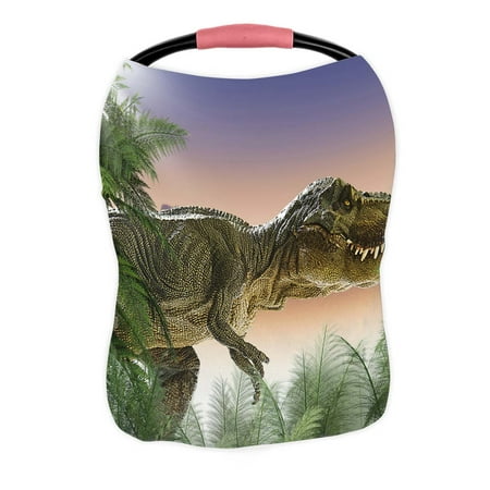 PKQWTM Dinosaur Jungle Nursing Cover Baby Breastfeeding Infant Feeding Cover Baby Car Seat Cover