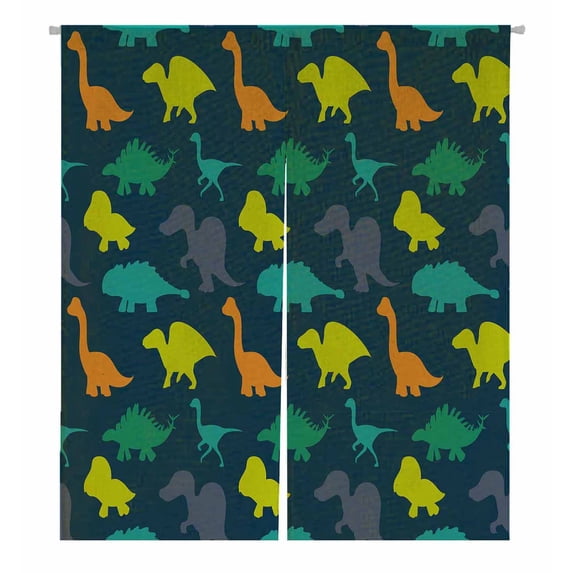 PKQWTM Dinosaurs Door Curtain Window Cover Home Decor Hanging Curtain Size 105x120 CM