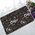 thumbnail image 1 of PKQWTM Doodle Coffee Black Home Decor Floor Mat Area Rug Doormat Size 18x30 Inches, 1 of 1