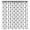 thumbnail image 1 of PKQWTM Dots Black Grey Shades WaterProof Polyester Fabric Shower Curtain Size 66x72 Inches, 1 of 1