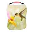 thumbnail image 1 of PKQWTM Dreamy Juvenile Male Ruby Hummingbird Orange Zinnia Flower Nursing Cover Baby Breastfeeding Infant Feeding Cover Baby Car Seat Cover, 1 of 2