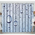 thumbnail image 1 of PKQWTM Drops Of Water Abstract Macro Photo Practical heat insulation Shading Window Curtain Size 52(W)x84(H) inches(Two Piece), 1 of 1