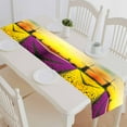 thumbnail image 1 of PKQWTM Dutch Windmill Violet Yellow Holland Tulips Field Sunset Netherlands Cotton and Linen Table Runner Kitchen Dining Room Supplies Size 14x72 Inch, 1 of 1