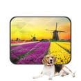 thumbnail image 1 of PKQWTM Dutch Windmill Violet Yellow Holland Tulips Field Sunset Netherlands Pet Dog Cat Bed Pee Pads Mat Cushion Potty Dogsblankets Crate Bed Kennel 28x36 inch, 1 of 3