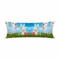thumbnail image 1 of PKQWTM Easter Bunny Coloured Eggs Meadow Blue Sky Butterflies Long Body Pillow Case Cover Pillow Cushion Size 20x60 Inches, 1 of 1