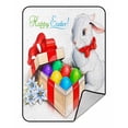 thumbnail image 1 of PKQWTM Easter Rabbit Bunny And Box With Eggs Blanket Crystal Velvet Throw Bed Blanket 58x80 inches, 1 of 1