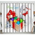 thumbnail image 1 of PKQWTM Easter Rabbit Bunny And Box With Eggs Practical heat insulation Shading Window Curtain Size 52(W)x84(H) inches(Two Piece), 1 of 1