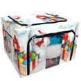 thumbnail image 1 of PKQWTM Easter Rabbit Bunny And Box With Eggs Storage Bag Clear Window Storage Bins Boxes Large Capacity Foldable Stackable Organizer With Steel Metal Frame For Bedding,Clothes,Closets, Bedrooms, 1 of 3