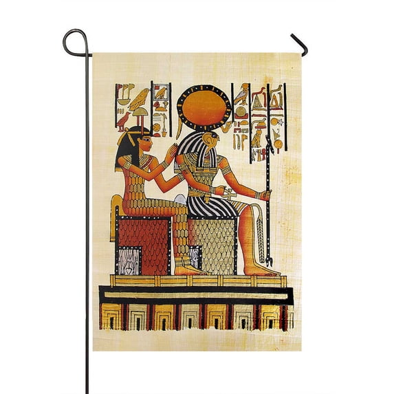 PKQWTM Egyptian Papyrus Yard Decor Home Garden Flag Size 28x40 Inches
