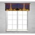 thumbnail image 1 of PKQWTM Eiffel Tower At Night Paris Tallest Structure Window Curtain Valance Rod Pocket 54x18 inch, 1 of 1