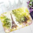 thumbnail image 1 of PKQWTM Eiffel Tower Green Summer Trees Sunset Rays Home Decor Floor Mat Area Rug Doormat Size 15.7x23.6 Inches, 1 of 1