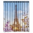 thumbnail image 1 of PKQWTM Eiffel Tower WaterProof Polyester Fabric Shower Curtain Size 60x72 Inches, 1 of 1