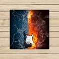 thumbnail image 1 of PKQWTM Electric guitar in fire and water Microfiber Bath Towels Bathroom Body Shower Towel Size 13x13 Inches, 1 of 1