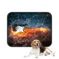 thumbnail image 1 of PKQWTM Electric guitar in fire and water Pet Dog Cat Bed Pee Pads Mat Cushion Potty Dogs Blankets Crate Bed Kennel 36x48 inch, 1 of 3