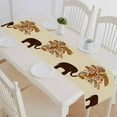 thumbnail image 1 of PKQWTM Elephant With Floral Pattern Cotton and Linen Table Runner Kitchen Dining Room Supplies Size 14x72 Inch, 1 of 1