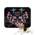thumbnail image 1 of PKQWTM Embroidery Hummingbird Sakura Pet Dog Cat Bed Pee Pads Mat Cushion Potty Dogsblankets Crate Bed Kennel 20x24 inch, 1 of 3