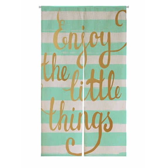 PKQWTM Enjoy The Little Things Door Curtain Window Cover Home Decor Hanging Curtain Size 85x150 CM