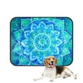 thumbnail image 1 of PKQWTM Ethinic Mandala Tribal Psychedelic Round Mandala Pet Dog Cat Bed Pee Pads Mat Cushion Potty Dogsblankets Crate Bed Kennel 14x18 inch, 1 of 3