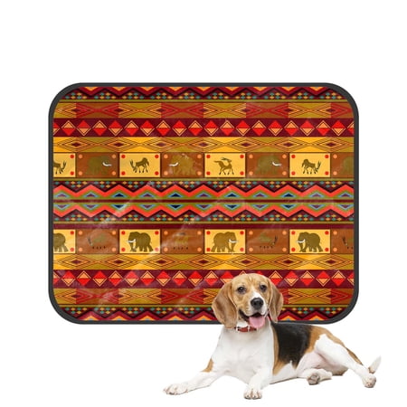 PKQWTM Ethnic Pattern Pet Dog Cat Bed Pee Pads Mat Cushion Potty Dogsblankets Crate Bed Kennel 36x48 inch