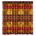 thumbnail image 1 of PKQWTM Ethnic Pattern WaterProof Polyester Fabric Shower Curtain Size 66x72 Inches, 1 of 1
