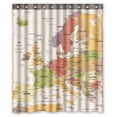 thumbnail image 1 of PKQWTM Europe Map WaterProof Polyester Fabric Shower Curtain Size 60x72 Inches, 1 of 1