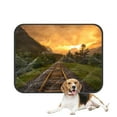 thumbnail image 1 of PKQWTM Evening vivid sunset railroad tracks Pet Dog Cat Bed Pee Pads Mat Cushion Potty Dogs Blankets Crate Bed Kennel 20x24 inch, 1 of 3