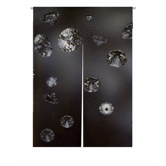PKQWTM Falling luxury diamonds Door Curtain Window Cover Home Decor Hanging Curtain Size 85x120 CM