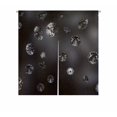 thumbnail image 1 of PKQWTM Falling luxury diamonds Door Curtain Window Cover Home Decor Hanging Curtain Size 85x90 CM, 1 of 1
