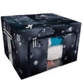 thumbnail image 1 of PKQWTM Falling luxury diamonds Storage Bag Clear Window Storage Bins Boxes Large Capacity Foldable Stackable Organizer With Steel Metal Frame For Bedding,Clothes,Closets, Bedrooms, 1 of 3