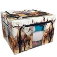 thumbnail image 1 of PKQWTM Family fairy reindeer rocks mountains Storage Bag Clear Window Storage Bins Boxes Large Capacity Foldable Stackable Organizer With Steel Metal Frame For Bedding,Clothes,Closets, Bedrooms, 1 of 3