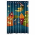 thumbnail image 1 of PKQWTM Fantasy colorful houses row WaterProof Polyester Fabric Shower Curtain Size 48x72 Inches, 1 of 1