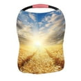 thumbnail image 1 of PKQWTM Field With Gold Barley And Road In Sunset Nursing Cover Baby Breastfeeding Infant Feeding Cover Baby Car Seat Cover, 1 of 2