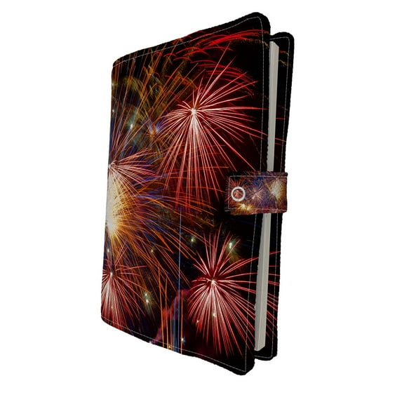 PKQWTM Firework Streaks In The Night Sky Book Cover Book Protector Book Sleeve Book Pouch Book Bag 6x9 inch