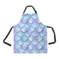 thumbnail image 1 of PKQWTM Fish Skin Unisex Adjustable Bib Apron with Pockets for Commercial Restaurant and Home Kitchen Use, 1 of 1