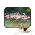 thumbnail image 1 of PKQWTM Flamingo Birds Standing Pet Dog Cat Bed Pee Pads Mat Cushion Potty Dogsblankets Crate Bed Kennel 25x30 inch, 1 of 3