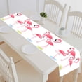 thumbnail image 1 of PKQWTM Flamingo Cotton and Linen Table Runner Kitchen Dining Room Supplies Size 16x72 Inch, 1 of 1