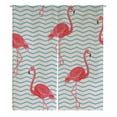 thumbnail image 1 of PKQWTM Flamingo blue pink animal tropic Door Curtain Window Cover Home Decor Hanging Curtain Size 105x120 CM, 1 of 1