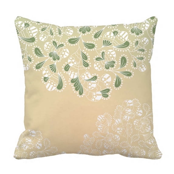 PKQWTM Floral Bed Decor Pillow Cases Zippered Cushion Cover Size 18x18 Inches