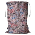 thumbnail image 1 of PKQWTM Floral Blooming Summer Herbs Colorful Flying Butterflies Storage Basket Laundry Bag with Drawstring Size 24x32 Inch, 1 of 3