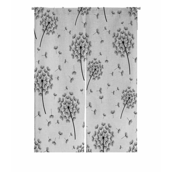 PKQWTM Floral Summer Or Spring Flowers Door Curtain Window Cover Home Decor Hanging Curtain Size 85x120 CM