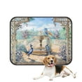 thumbnail image 1 of PKQWTM Floral Watercolor Peacocks in A Spring European Garden with Fountains & Flowers Pet Dog Cat Bed Pee Pads Mat Cushion Potty Dogsblankets Crate Bed Kennel 28x36 inch, 1 of 3
